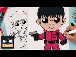 How To Draw The Detective | Squid Game - Videos For Kids