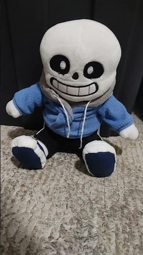 Sans Eye glows in the dark hehe:3 #undertale #sans #plushie