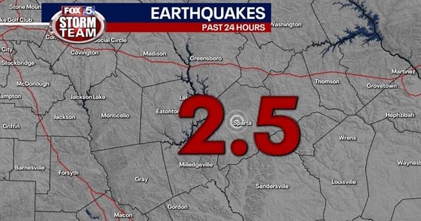 Small earthquake rattles Middle Georgia town