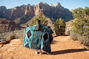 Balpinar - Southwest Native American Inspired Tribal Camp - Cotton Woven Blanket Throw - Made in the USA - Etsy