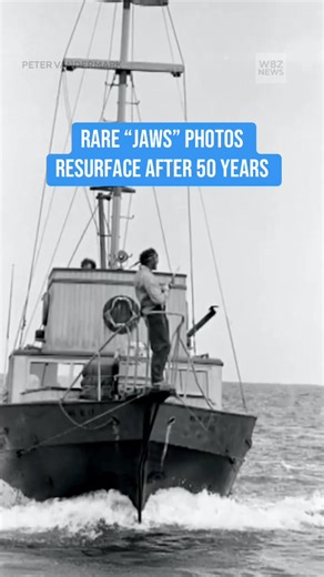 20K views · 177 reactions | To celebrate the 50th anniversary of "Jaws," Yankee Magazine has released behind-the-scenes photos taken by photographer Peter Vandermark on July 19, 1974. Captured during filming on Martha’s Vineyard, these images haven’t been seen since — until now. Ian Aldrich, Executive Editor of Yankee Magazine, reflects on the lasting impact of these rediscovered moments from one of cinema’s most iconic films. | WBZ / CBS News Boston | Facebook