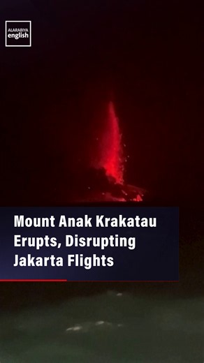 Anak Krakatau eruption 2024: ash cloud closes Jakarta airport