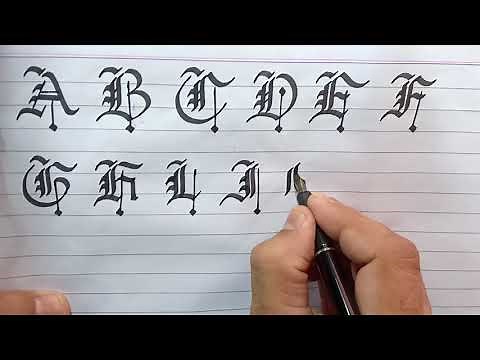 Learn Gothic Calligraphy A–Z | Master the Blackletter Alphabet Step-by-Step
