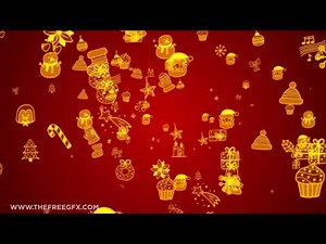 Christmas background animation seamless loop, merry Christmas