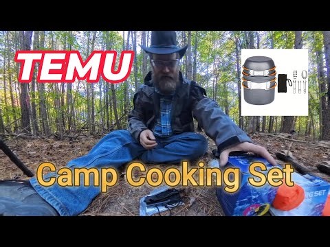 Temu Camp Cook Set, Camping on a budget with Temu