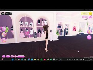 🌑 Soft but Dark! Coquette Outfit Idea in Dress to Impress (No VIP)