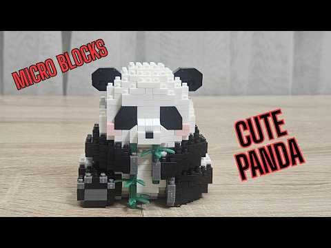 Cute Panda Micro Blocks M1052 | Animal Speed Build