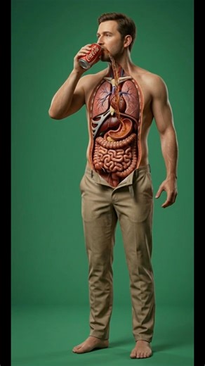 Drinking Coca cola 3D Animation Body