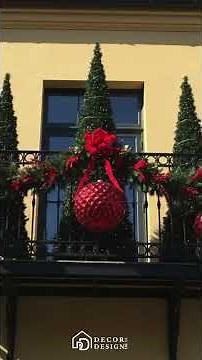 10+ Beautiful Balcony Christmas Decoration Ideas 2025 #ChristmasBalconyIdeas #xmasdecor