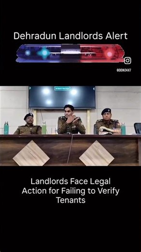 Police Warns Dehradun Landlords