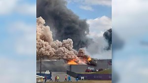 VIDEO: Fireball explodes from roof of lithium battery plant