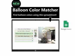 Balloon Color Matcher: Tuftex, Qualatex, Kalisan - Etsy UK