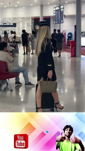 ✈️️🧳Beautiful Air Hostess Moments at Airport | Luxury Flight Attendant Lifestyle #publicreaction