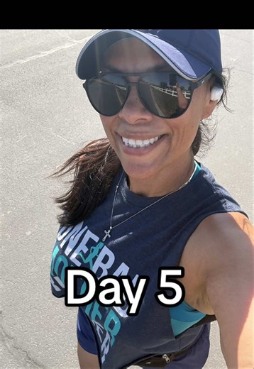 Day 5: 2 miles and upper body. #halfmarathontraining #runner #runningmamasoftiktok👏🏽