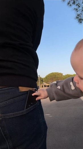 My Baby Suddenly Took My Car Keys 😳 #baby #dad #babies #cute #funny