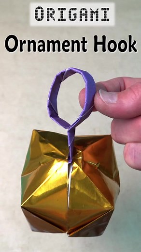 Create an Origami Ornament Hook for Balloons