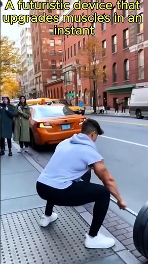 A futuristic device that upgrades muscles in an instant