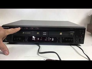 Sony RCD Compact Disc Recorder test
