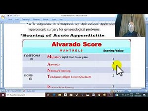 Appendix 8 ( Acute appendicitis , scoring ) , by Dr.Wahdan