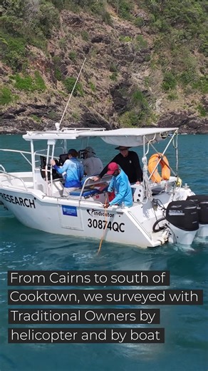 Two years on, flood damage from Tropical Cyclone Jasper can still be seen in coastal habitats – as well as early signs of recovery. We’re recording the condition of coastal mangroves, nearshore reefs, and seagrass meadows since the widespread flooding in far north Queensland associated with Tropical Cyclone Jasper in late 2023. Thanks to Dabu Jajikal, Gunggandji, Jabalbina, and Yirrganydji Rangers for surveying their Sea Country with us by helicopter and by boat - and thanks to Gunggandji-Mandin