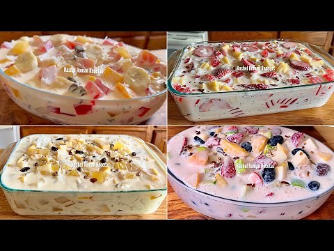 4 CREAMY AND DELICIOUS DESSERT RECIPES🎉🎉after-dinner desserts😋