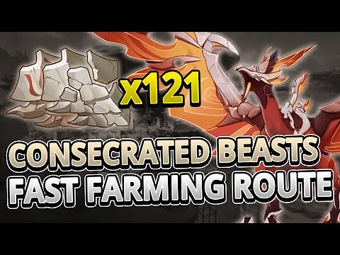 Consecrated Beasts All Locations FAST FARMING ROUTE +TIMESTAMPS | Genshin Impact 3.4