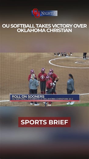 2.5K views · 33 reactions | OU Softball takes a victory over Oklahoma Christian University with a 35-0 score. Ethan Vegas has all the sports top headlines in today's #sportsbrief. #Softball #Sooners | OU Nightly | Facebook