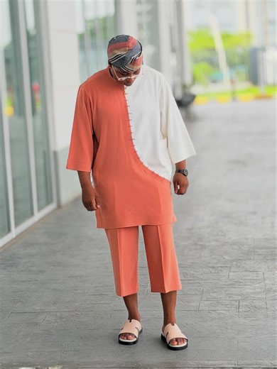 Nigerian Custom African Men Kaftan Set: Danshiki Top & Pant - Lagos Abuja Style - Etsy