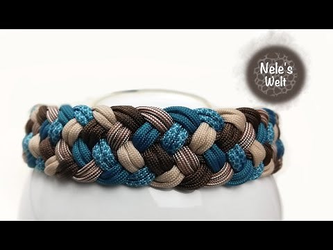 Paracord for beginners, braiding pattern 5 strands, DIY instructions by NeleC.