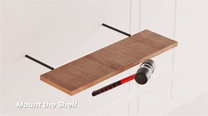 4pcs Heavy Duty Floating Shelf Brackets for 3/4" to 1.75" Boards, Invisible Blind Shelf Support Kit with CNC Drilling Jig, Double-Threaded Rods for DIY Custom Floating Shelves, 125lbs (8 inch-4pcs)