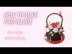 Master the art of cake decorating with hard drying pastillage