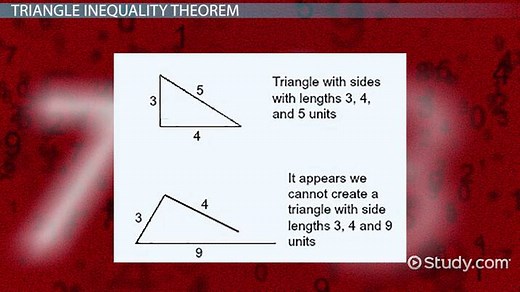 Triangle Inequality Theorem | Definition, Rule & Proofs