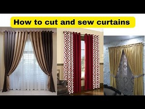 How to cut and sew curtains for your home ( a beginner friendly tutorial)