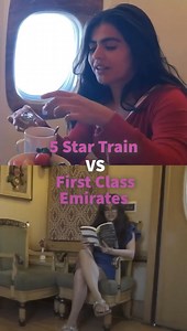 16K views · 225 reactions | I have always been enchanted with luxury trains and then there is the first class Emirates Plane. Today I am gonna show you both these journeys and lets compare which ones better? #train #emirates ##luxury #travel | Shenaz Treasury | Facebook