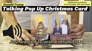 Talking Donald Trump Christmas Card – Holiday Message for Dad & Mom – Perfect Patriotic Present & Presidential Merchandise – Unique Keepsake for Husband