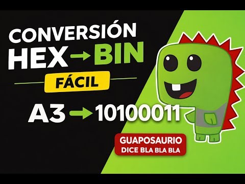 Cómo convertir de Hexadecimal a Binario (FÁCIL y RÁPIDO)