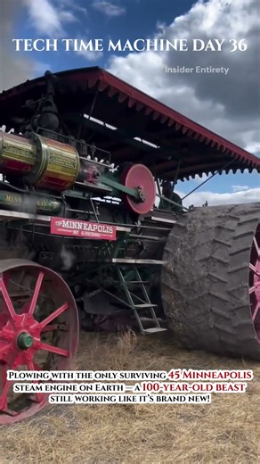 Plowing With the Rarest Steam Engine on Earth! 🚜🔥 #Minneapolis #innovation #engineeringmarvel #new