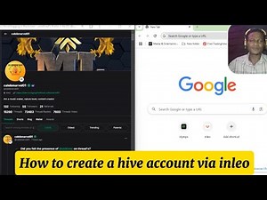 How to create a hive account via inleo