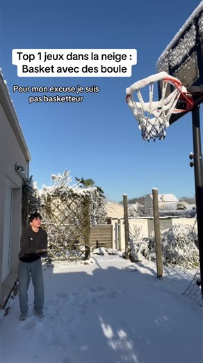 Basketball dans la neige : mon défi hivernal