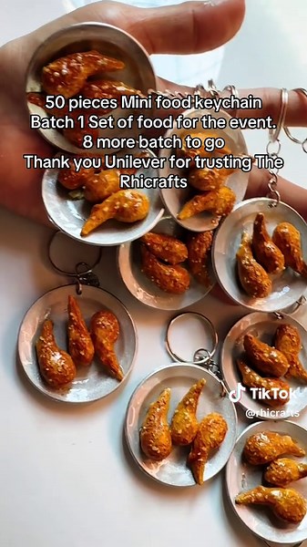 Mini Food Keychain Batch 1: Unique Customized Souvenirs