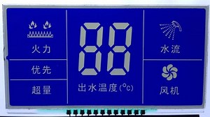 [Hot Item] Custom Stn Digital Water Heater, Segment Code LCD Display with Backlight