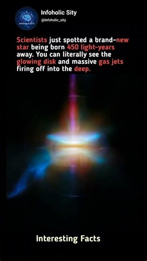 Scientists Capture Rare Glimpse of a Star Being Born 450 Light-Years Away! 🌟🔭.