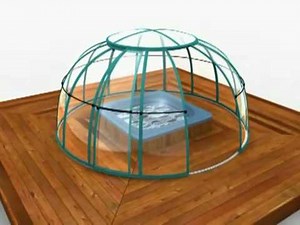 SPA DOME ORLANDO Spa Enclosure Construction Animation