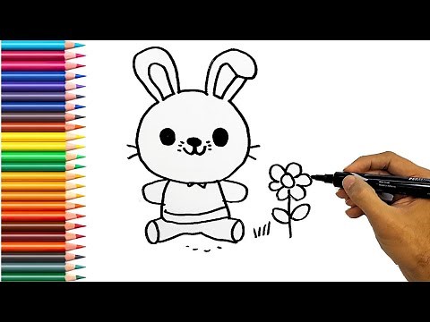 How to Draw a Jumping Bunny! 🐰🎨 | Step-by-Step Tutorial for Kids