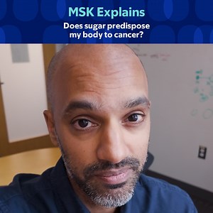8.8K views · 2.4K reactions | Does consuming sugar predispose you to cancer?  It's a question that MSK lymphoma specialist Dr. Santosha Vardhana gets a lot from his patients.⁣ ⁣ In the newest video from our #MSKExplains series, Dr. Vardhana shares why it's not all black and white when it comes to sugar and cancer. | Memorial Sloan Kettering Cancer Center | Facebook