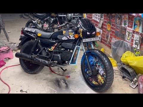 Hero Splendor Pro Disk install 🔥 | 2024 Letest Wheel Modification 🥵 | Modified Splendor black