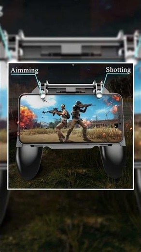 QIWA Mobile Game Controller for PUBG Mobile Controller L1R1 Mobile Game Trigger Joystick Gamepad ...