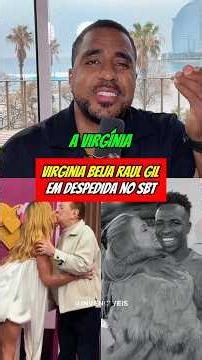 Virgínia dá selinho em Raul Gil durante último programa no SBT 😱