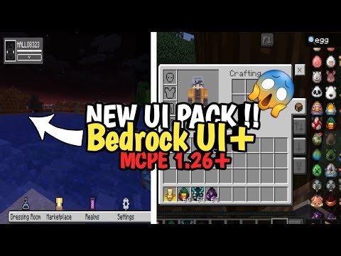 INI DIAA!! UI PACK TERBARU BEDROCK UI+ MCPE 1.26++