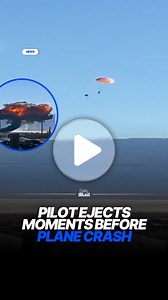 50K views · 131 reactions | An F-16C fighter jet exploded into a huge fireball after crashing in a desert near Death Valley on Wednesday. The pilot successfully ejected from the plane, which was part of the US Air Force’s Air Demonstration Squadron, known as the Thunderbirds. Read more at Daily Mail #pilot #plane #crash #News | Daily Mail Video | Facebook